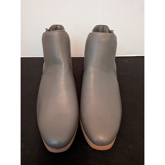 Croft & Barrow Size 9 Batterstone Boots Ankle Zip Up Gray - Picture 6 of 11